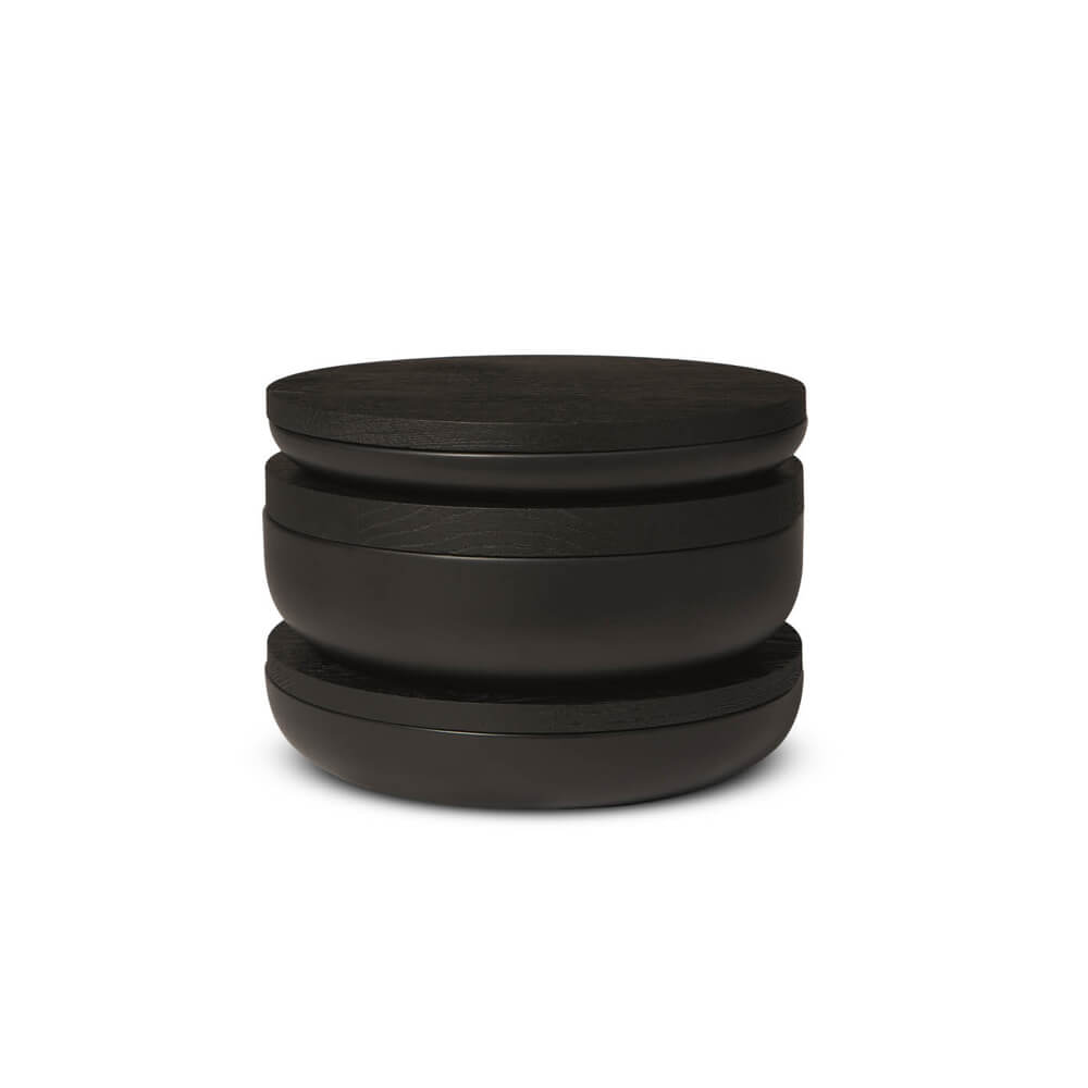 12 Inch Round Wood Tray, Whie Washed Wooden